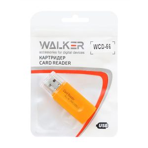 Кардридер WALKER 15in1 WCD-56 (micro SD, SD, MMC, M2, MS/MS DUO) - 919362