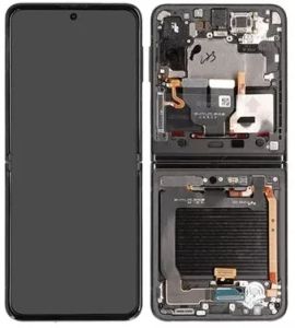 Дисплей Samsung SM-F711 Z Flip 3 5G (2021) с сенсором и рамкой, black, оригинал - 929776 Дисплей Samsung SM-F711 Z Flip 3 5G (2021) с сенсором и рамкой, black, оригинал - 929776