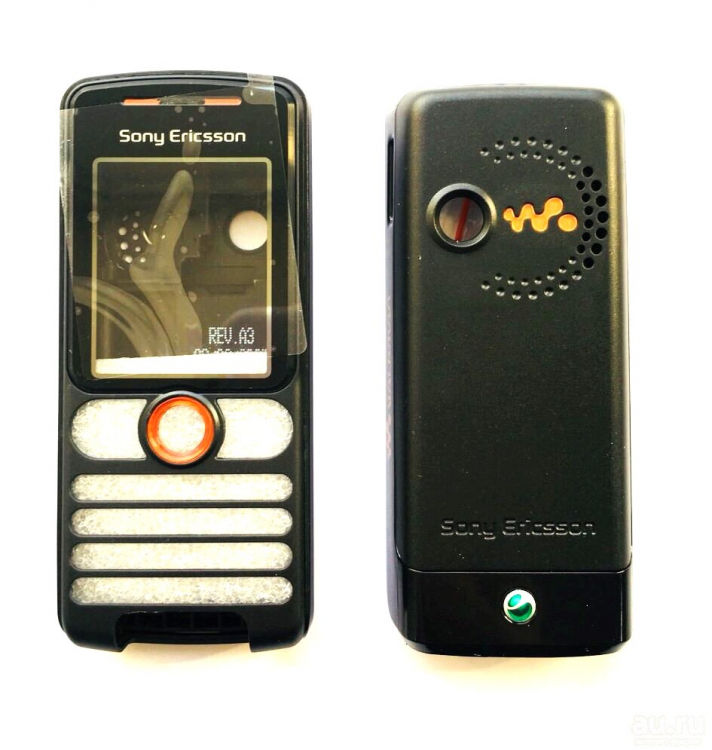 Корпус Sony Ericsson W200 черный - 507729