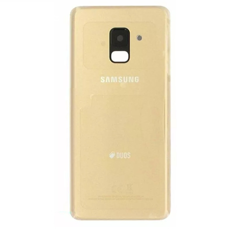 Задняя крышка Samsung A530 Galaxy A8 2018 с стеклом камеры, золотистый - 913997