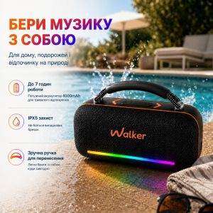 Портативная колонка WALKER WSP-750, 60W - 929480 Портативная колонка WALKER WSP-750, 60W - 929480