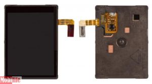 Дисплей (екран) для Blackberry 9500, 9530, з сенсором, жовтий шлейф - 536395