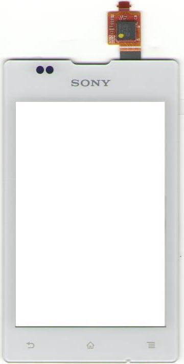 Тачскрин Sony C1503 Xperia E, C1504, C1505, C1604 Xperia E Dual, C1605 белый
