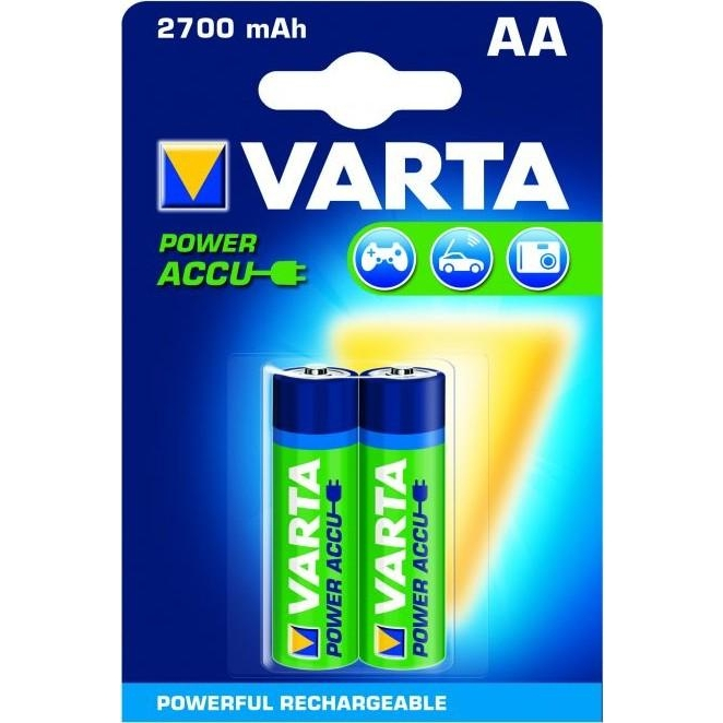 Аккумулятор Varta AA HR06 2700mAh NiMh 2шт POWER ACCU Цена за 1 елемент - 560706