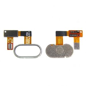 Шлейф Meizu U20 (U685h) кнопки Home с кнопкой Белый - 551637