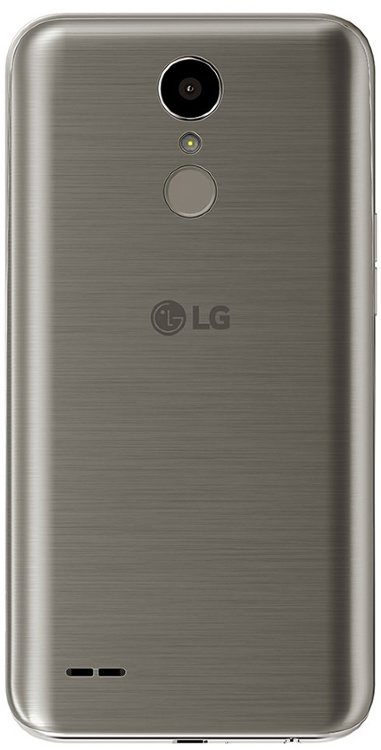 Задняя крышка для LG K10 (2017) M250, K10 (2017) X400 серая - 553241