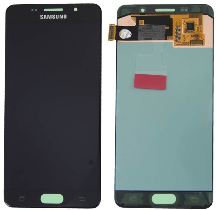 Дисплей для Samsung A7100 Galaxy A7 (2016), A710F, A710FD, A710M, A710Y с сенсором черный (Oled) - 554038