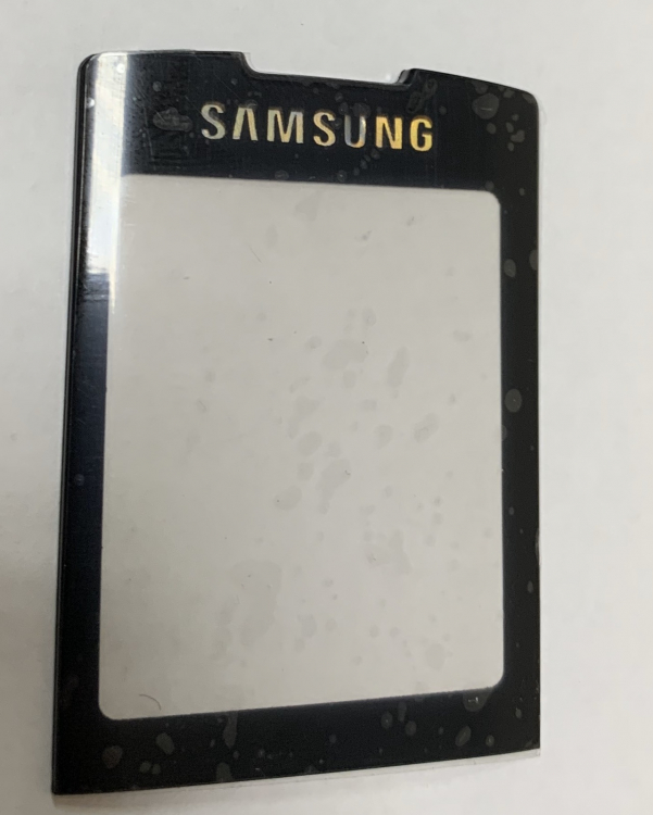 Стекло дисплея для ремонта Samsung C3010, C3011 черный оригинал - 538847