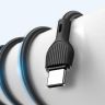Дата-кабель USB XO NB200 2.1A Quick Charge Type-C 1m прогумований black - 914501 Дата-кабель USB XO NB200 2.1A Quick Charge Type-C 1m прогумований black - 914501
