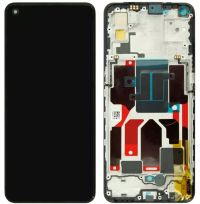 Дисплей Realme GT 5G с сенсором и рамкой, black (OLED)