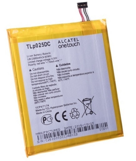 Аккумулятор для Alcatel TLp025DC, One Touch 8050D Pixi 4 (6) Dual Sim - 552144
