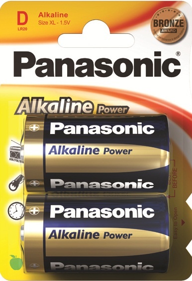 Батарейка Panasonic D LR20 Alkaline Power 4шт Цена упаковки. - 532611