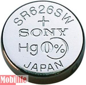 Батарейка часовая Sony 376, V376, SR626W, SR66 - 526238 Батарейка часовая Sony 376, V376, SR626W, SR66 - 526238