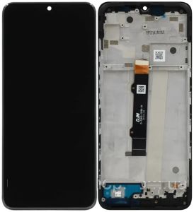 Дисплей Motorola Moto G50 (XT2137) с сенсором и рамкой, черный - 911109