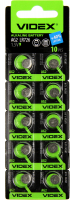 Батарейка Videx AG2 (LR726, G2, LR59, 196, GP96A, 396, SR726W) 10шт Цена упаковки