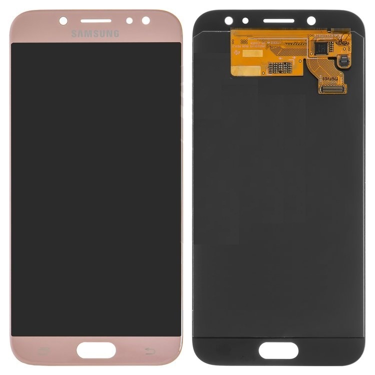 Дисплей для Samsung J730 Galaxy J7 (2017) с сенсором розовый original - 553142