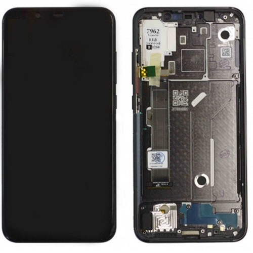 Дисплей для Xiaomi Mi8 с сенсором и рамкой Черный Оригинал - 563992