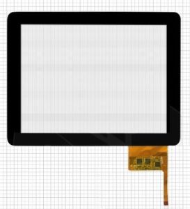 Тачскрин для Fly Flytouch H08S 184 мм, 237 мм, 12 pin черный (300-L3456B-A00 VER1.0)