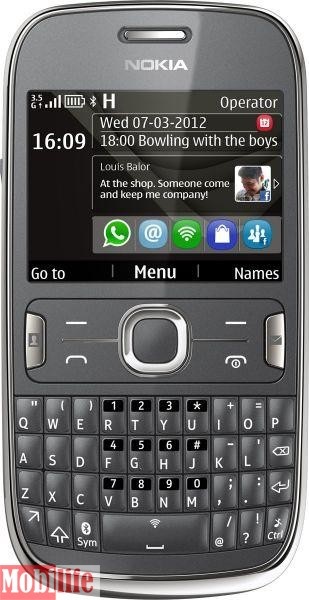 Nokia Asha 302 dark grey - 