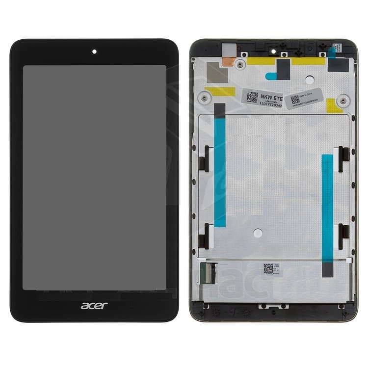 Дисплей для Acer Iconia One 7 B1-750 с сенсором и рамкой черный - 558326
