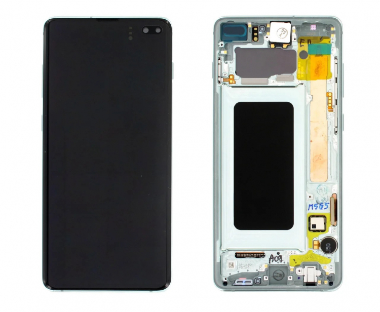 Дисплей для Samsung G975F Galaxy S10+ с сенсором и рамкой зеленый - 560515