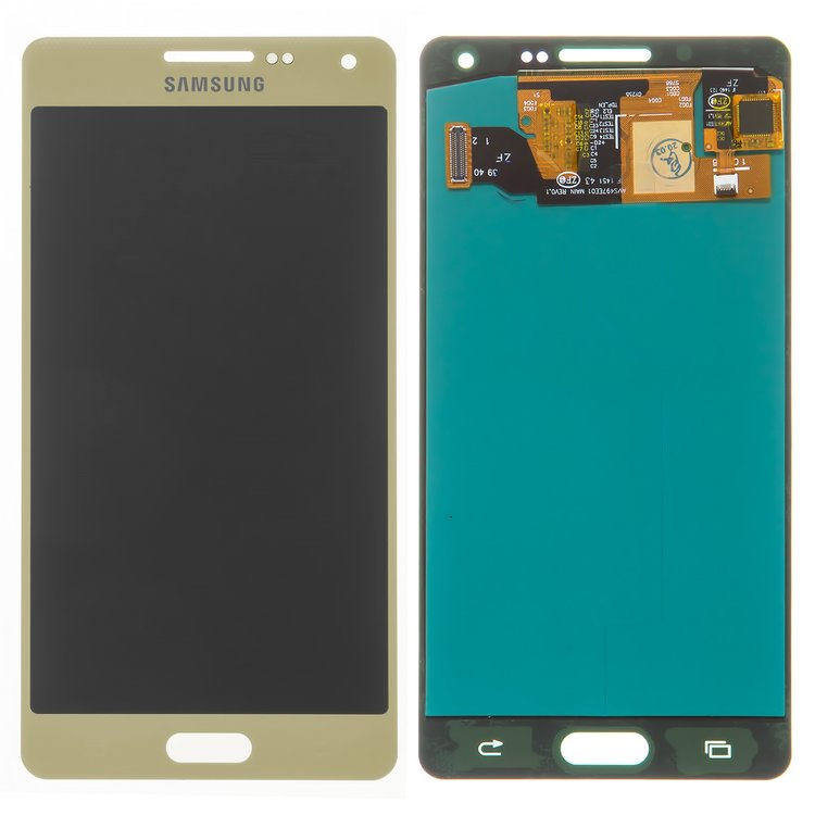Дисплей для Samsung A500F Galaxy A5, A500FU, A500H с сенсором Золотистый (Oled) - 563293