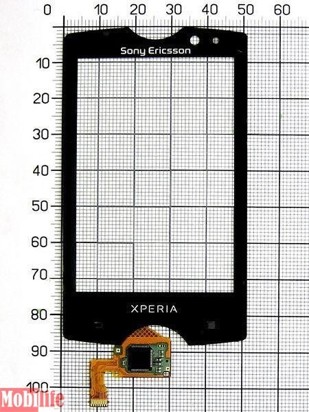 Тачскрин для Sony Ericsson SK17i Xperia Mini Pro черный