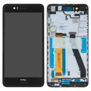 Дисплей HTC Desire 728G Dual Sim с сенсором и рамкой черный - 557729