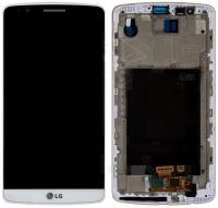 Дисплей LG G3 D855, D858, D859 з сенсором і рамкою Білий