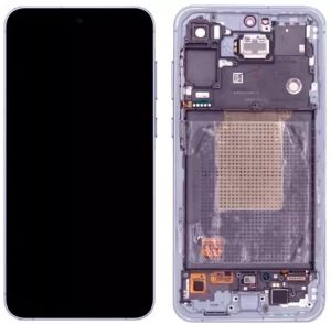 Дисплей Samsung SM-A556 Galaxy A55 5G (2024) с сенсором и рамкой, Awesome Lilac, оригинал - 915004