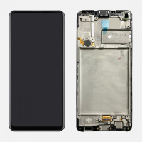 Дисплей для Samsung A217F Galaxy A21s (2020) с сенсором и рамкой черный Оригинал GH82-22988A
