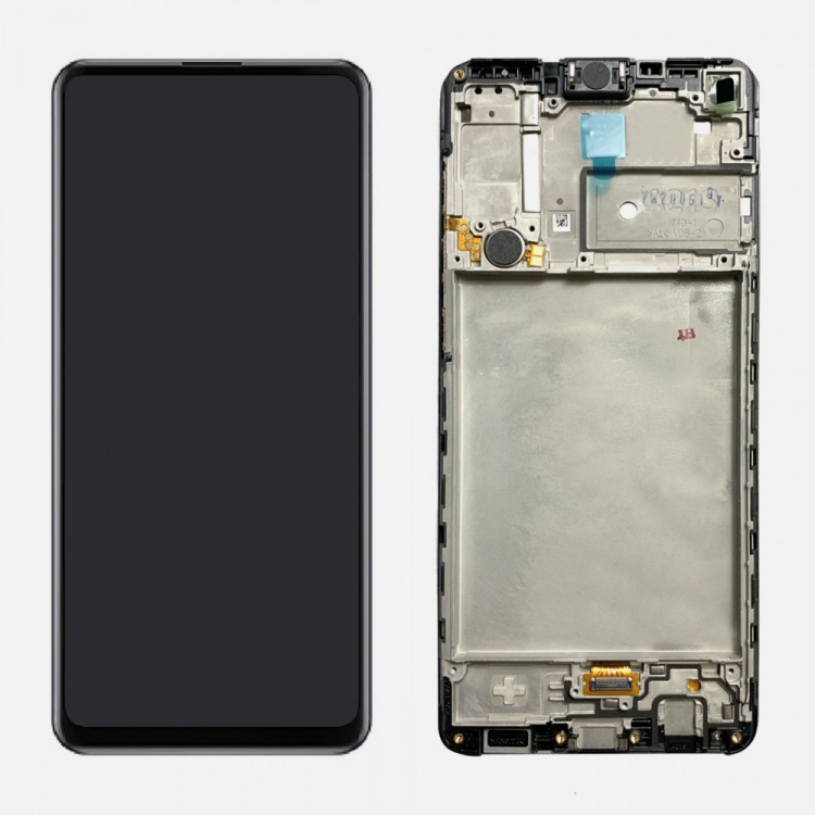 Дисплей для Samsung A217F Galaxy A21s (2020) с сенсором и рамкой черный Оригинал GH82-22988A - 562202