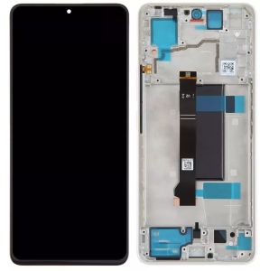 Дисплей Xiaomi Redmi Note 13 Pro 5G, Poco X6 5G с сенсором и рамкой, white, оригинал - 924841