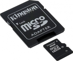 Kingston 8 GB microSDHC class 10 + SD Adapter SDC10/8GB