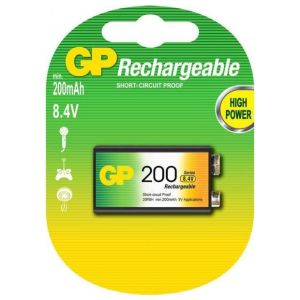 Аккумулятор GP 9V крона 200 mAh - 533013 Аккумулятор GP 9V крона 200 mAh - 533013