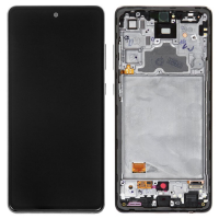Дисплей для Samsung A725 Galaxy A72, A726 Galaxy A72 5G с сенсором и рамкой, черный (OLED)