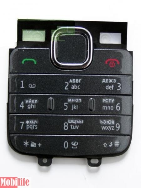 Клавиатура (кнопки) Nokia C1-01 Черная - 507474