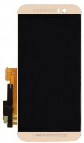 Дисплей для HTC One M9 с сенсором и рамкой золотистый - 547969