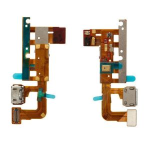 Шлейф Huawei Ascend P6-U06 коннектора зарядки з компонентами - 559023