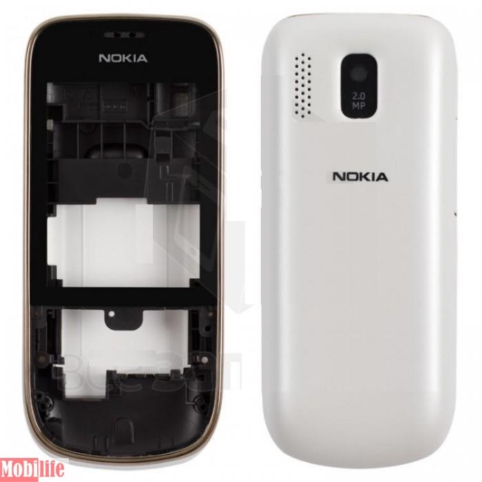Корпус Nokia 202 Asha Белый - 525339