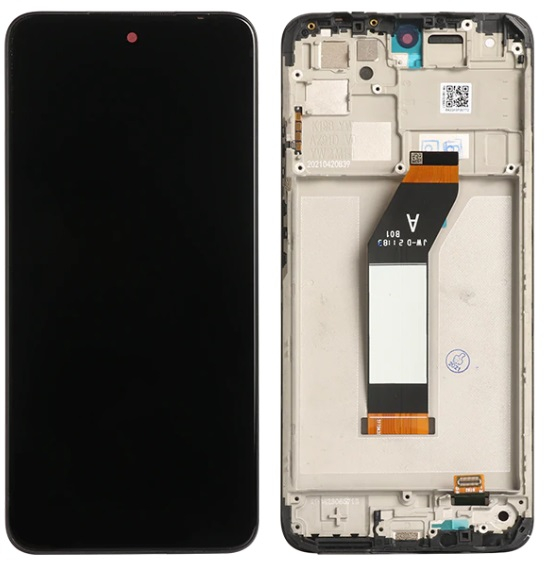 Дисплей для Xiaomi Redmi 10 с сенсором и рамкой Серый Оригинал - 565878