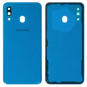 Задняя крышка Samsung A305 Galaxy A30 с стеклом камеры, синий - 912156