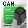 Сетевое зарядное устройство WALKER WH-71 (GAN 30W) + Type-C to Type-C, black - 922955