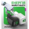 Сетевое зарядное устройство WALKER WH-71 (GAN 30W) + Type-C to Type-C, black - 922955