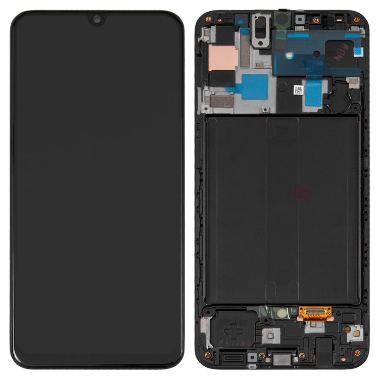 Дисплей для Samsung A505F Galaxy A50 2019 с сенсором и рамкой черный (OLED) - 562006