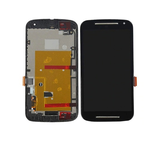 Дисплей для Motorola XT1072 Moto G 4G с сенсором и рамкой Черный Original - 555142
