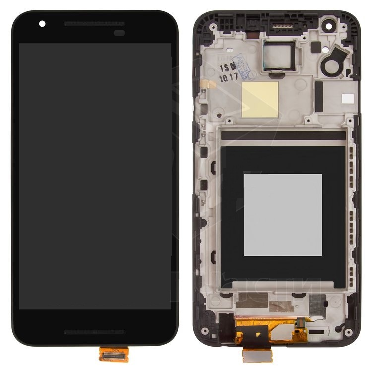 Дисплей для LG H791 Nexus 5X с сенсором и рамкой черный - 548167