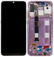 Дисплей для Xiaomi Mi9 с сенсором и рамкой, фиолетовый (OLED)