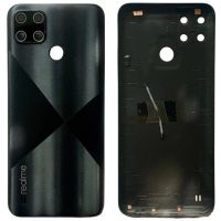 Задняя крышка Realme C21Y со стеклом камеры Black