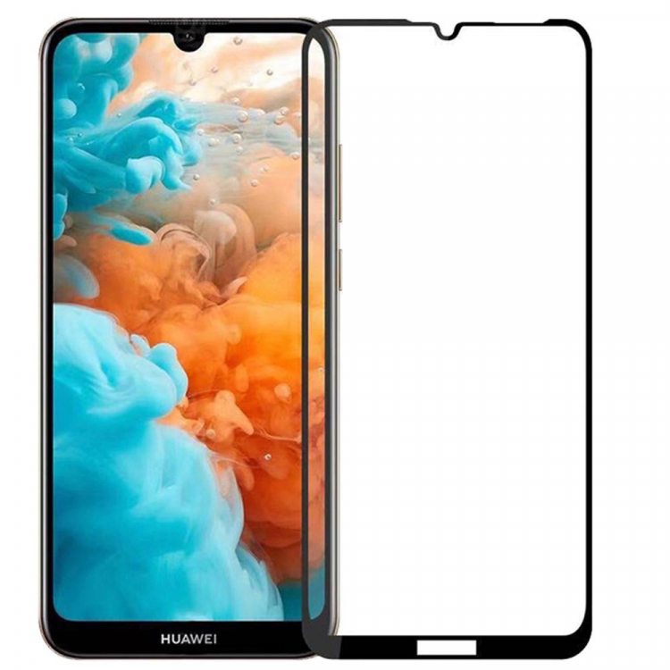 Защитное стекло Huawei Y7 Prime 2019, Enjoy 9, 3D Черный - 563897